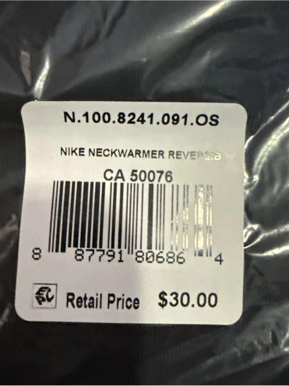 Nike Black Reversible Fleece Neck Warmer